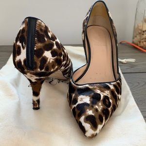 Animal print J. Crew heels
